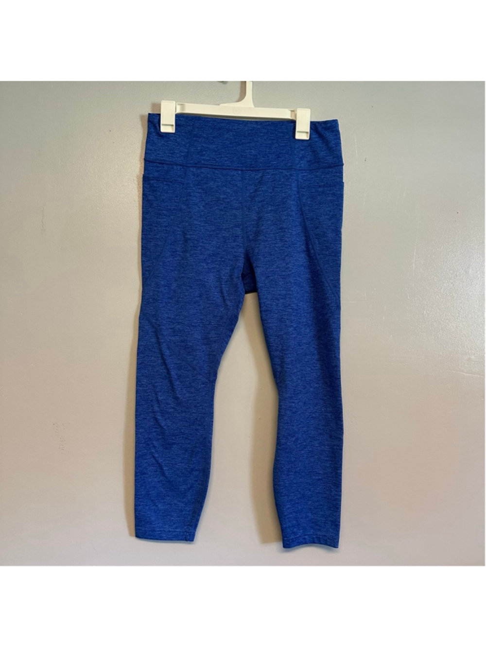 JOYLAB Blue Heather Leggings Womens Large 7/8 Length Athletic Loungewear Yoga